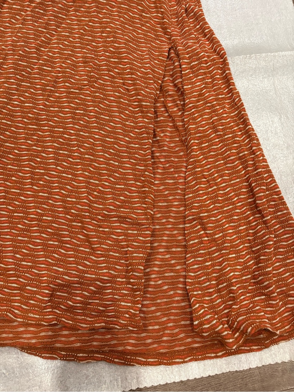 [S]Free People Frankie Sleeveless Striped Halter Maxi Dress in Rust Brown - Picture 4 of 10